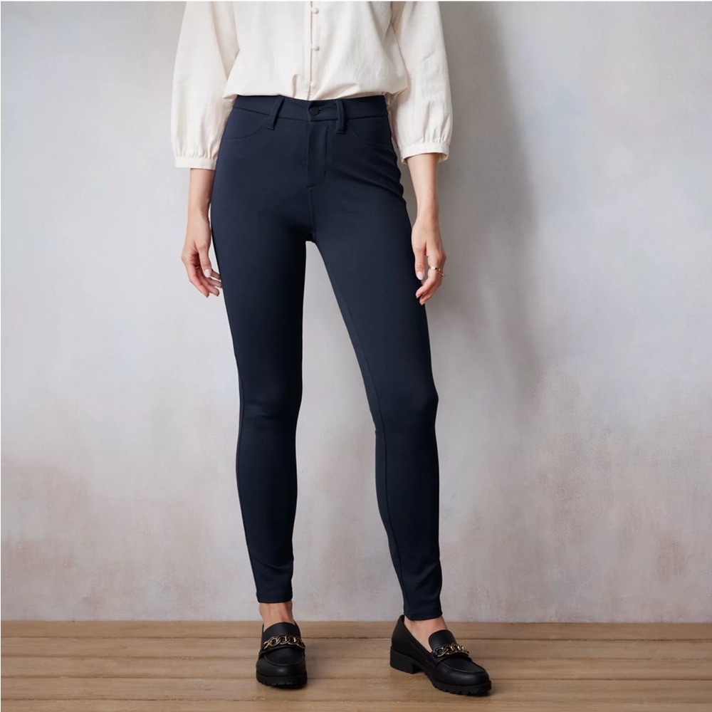 LC Lauren Conrad Navy Ponte Pants